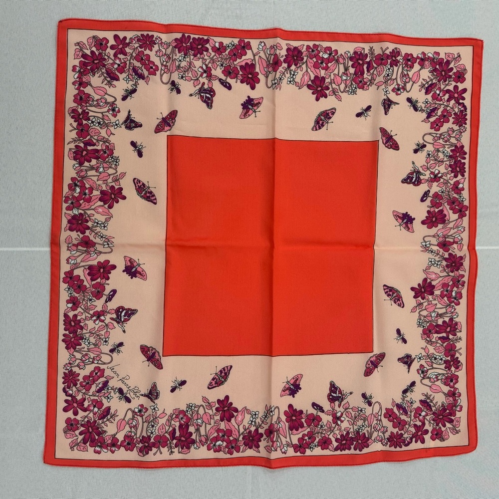 vintage 1960s Italian made Jean Pierre Robin square scarf
